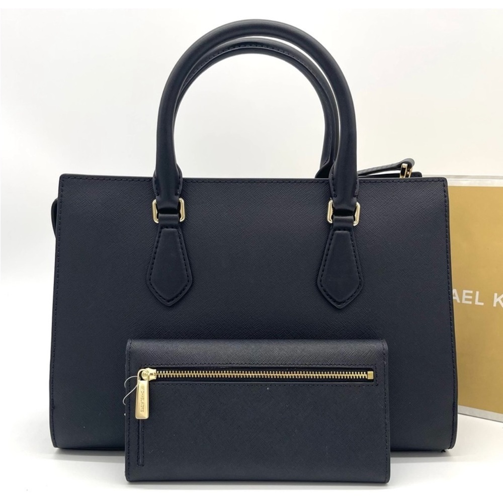 Michael Kors Sheila Medium Satchel Crossbody Bag & Trifold Wallet - Picture 3 of 12